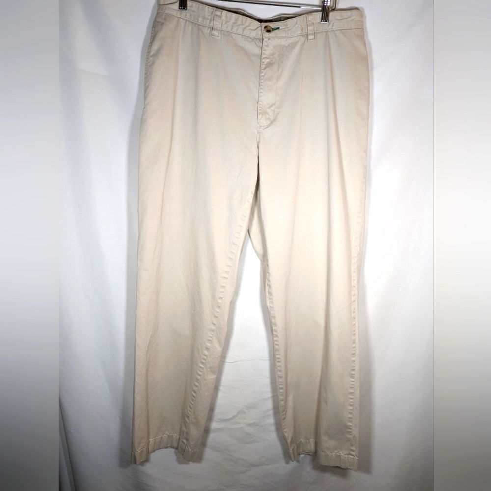 Tommy Hilfiger 100% Cotton Khaki Pants Straight Leg Size 36x32